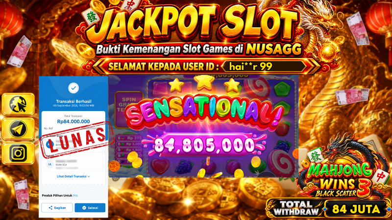 JACKPOT 16 JT DI  SWEET OF BONANZA 